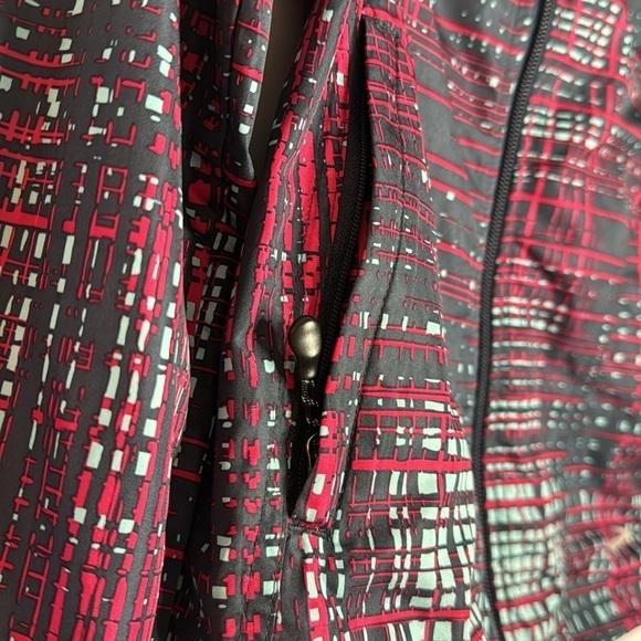 BROOKS ATHLETIC ABSTRACT ZIP UP JACKET (XS) - Picture 6 of 8